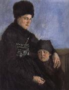 Wilhelm Leibl Woman from Dachau with Child oil painting